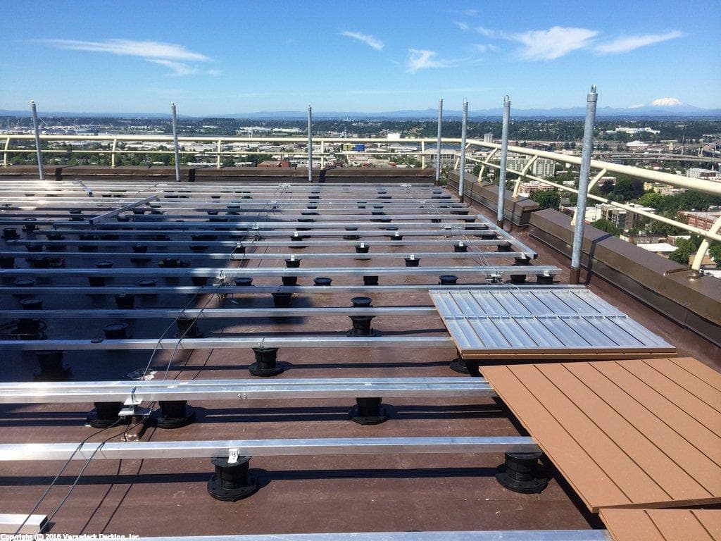Terrasse aluminium T-DECK — espace extérieur